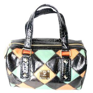 AUTHENTIC MCM Snakeskin and Leather‎ Multi-color Handbag